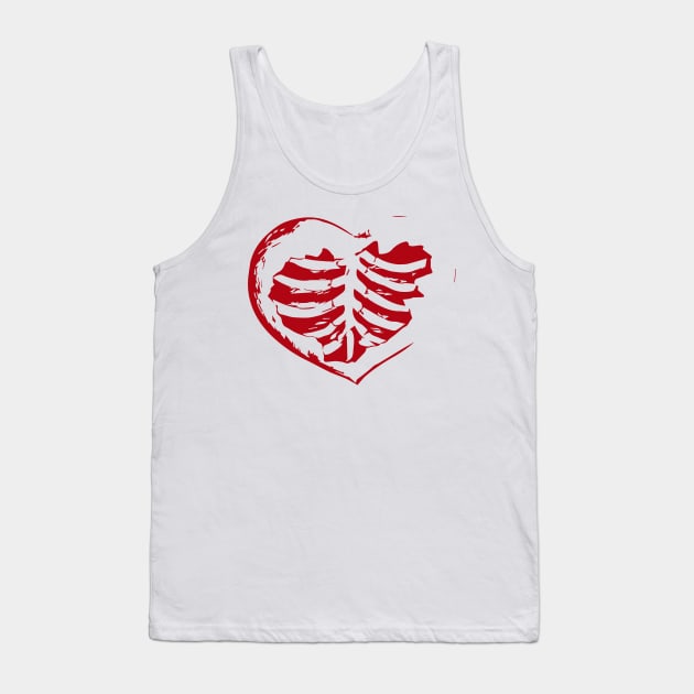 Ribs in heart Tank Top by Right-Fit27